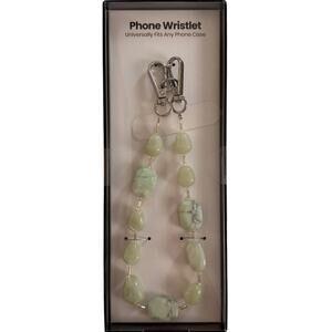 Light Green Stone Phone Wristlet NEW